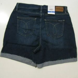 Calvin Klein shorts womens 12 cutoff crop denim